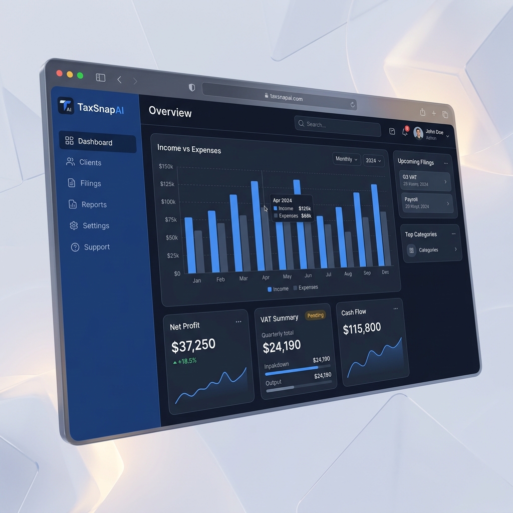TaxSnapAI Premium Dashboard